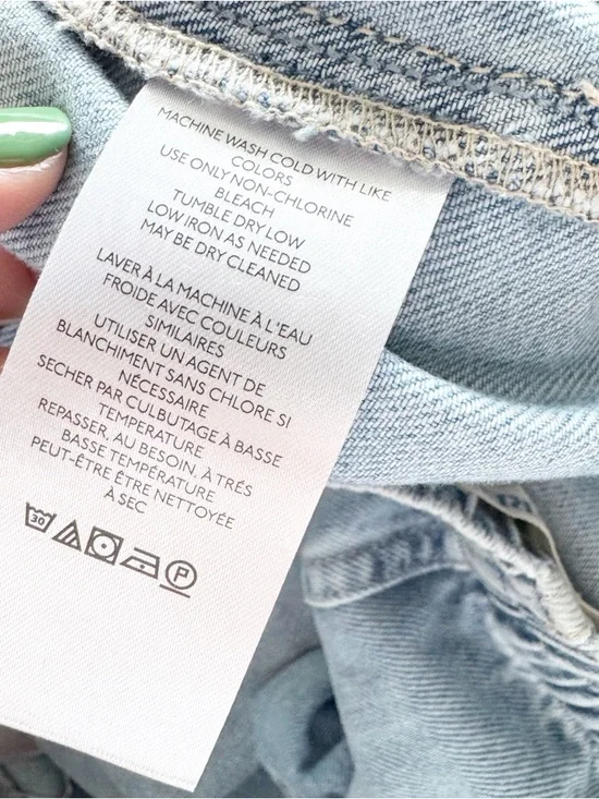 Free People Oslo Light Blue Wide-Leg High-Waist Jogger Jeans - Picture 14 of 14